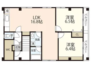 リノリノアパートメント【5階】の間取り