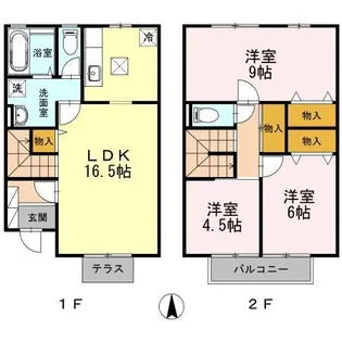 セジュールミントの間取り