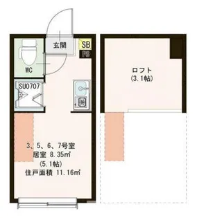 ウィステリア南阿佐ヶ谷【2階】の間取り