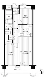 コーポレート西船橋【4階】の間取り