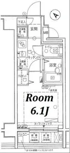 サンシティ月島アヴァンツァーレ【7階】の間取り