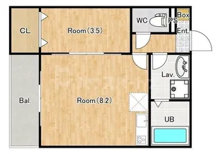 千葉県松戸市六実2【アパート】の間取り