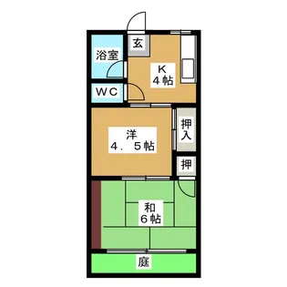 東京都大田区南六郷1【アパート】の間取り