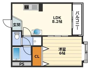 メゾン阪下【4階】の間取り