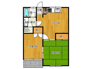 コーポ扇屋 北棟【2階】の間取り