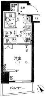 スカイコートヌーベル池袋【6階】の間取り