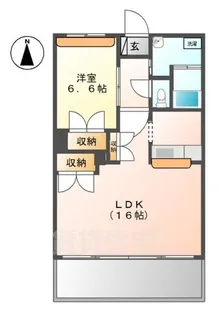 セレゾ2【1階】の間取り