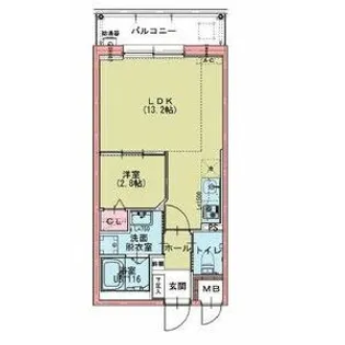 ドゥナーレ名駅西【3階】の間取り