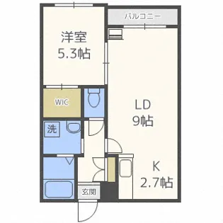 CARRERA東札幌【1階】の間取り