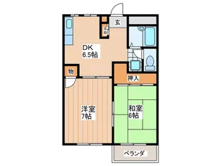 トリヴァンベール高柳壱番館【1階】の間取り