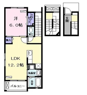 ファミール中出【3階】の間取り