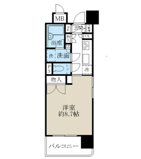 リバーシティ日東II【2階】の間取り