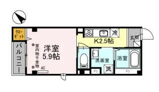 ルクス押上ステーションフロント【4階】の間取り