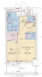 プレサンス名古屋ルーカス【12階】の間取り