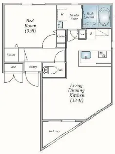 ポルトーネ【4階】の間取り