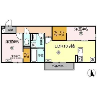 エスペランサ【2階】の間取り