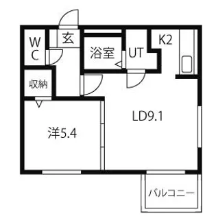 セラムビル円山(旧パワービル円山)【3階】の間取り