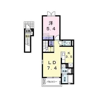 シャルマンヒル【2階】の間取り
