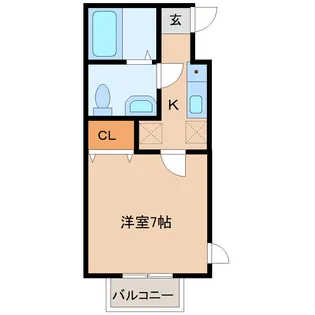 アスコット連坊駅前II【2階】の間取り