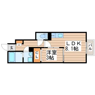 Larimar【1階】の間取り