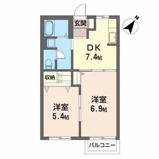 プラチディア【2階】の間取り