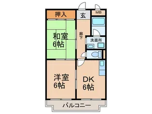 ハイツ吉本【2階】の間取り