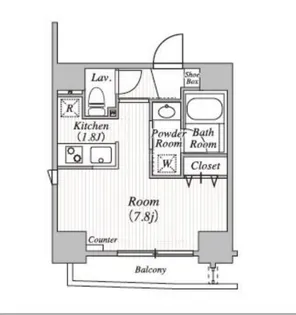 BLANCCIEL三田【6階】の間取り