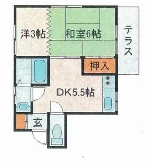 サンハイム駒込【1階】の間取り