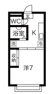 フレンドビル【3階】の間取り