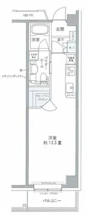部屋番号:626【6階】の間取り