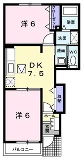 スローモーションA【1階】の間取り