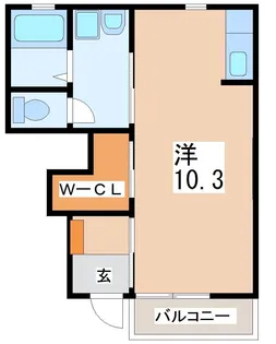 DearCourt(ディアコート) B棟【1階】の間取り