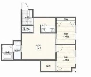 アマン幸町【1階】の間取り
