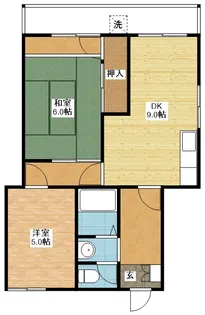 クラウド辻町【3階】の間取り
