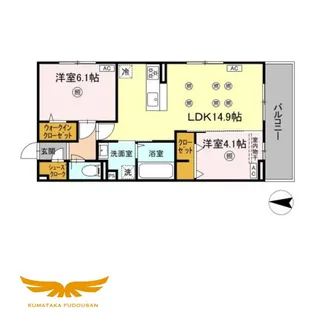 アクアフェリーチェA棟【2階】の間取り