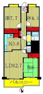 フォレスト早稲田【3階】の間取り
