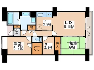 Wing Plaza【10階】の間取り