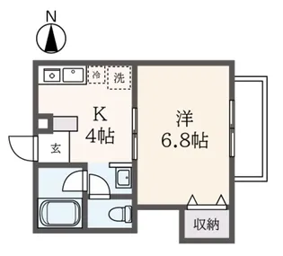ビア・ジュネス【1階】の間取り