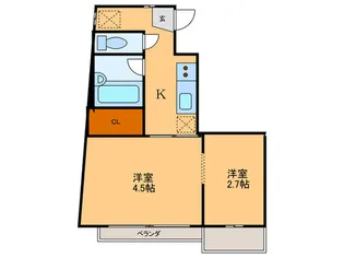 メゾン・ド・マカロン【2階】の間取り