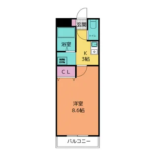 A・City今本町II【3階】の間取り