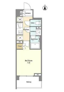 LIBR GRANT 四谷三丁目【5階】の間取り