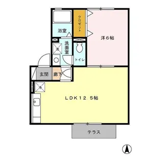 メゾンプレミール B棟【1階】の間取り