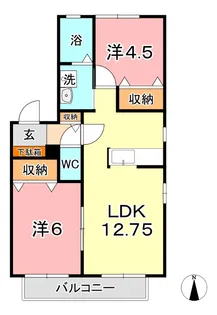 トゥール・トロー B【1階】の間取り