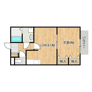 Rinon東貝塚【1階】の間取り