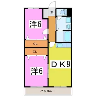 ウィズ・ラニッシュ【2階】の間取り