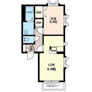 クレセール美鈴【1階】の間取り