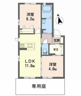 トロフィー ティアラ【1階】の間取り