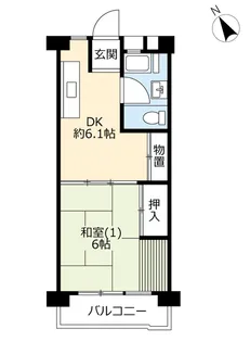 UR高洲第一【3階】の間取り