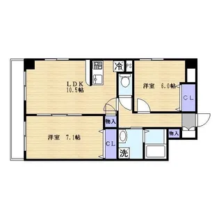 ラヴィエント錦糸町【6階】の間取り