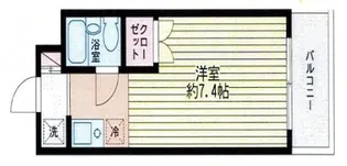 コスモリード北千束【4階】の間取り